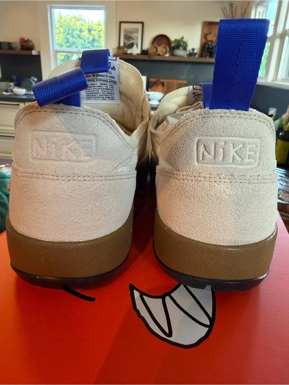 Nike Tom Sachs General Purpose Sneaker in Cream with Tan Midsole
